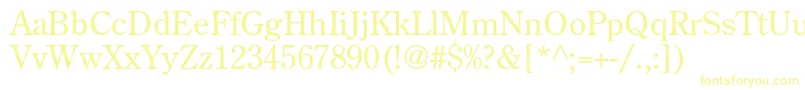 CenturyoldstylestdRegular Font – Yellow Fonts on White Background