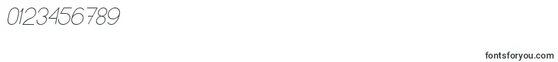 Czcionka NolicenseKeraterultralightitalic – czcionki dla cyfr i liczb