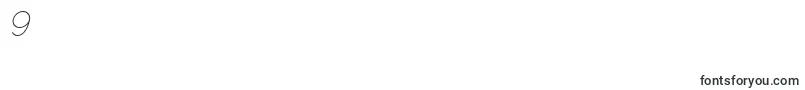 Police NolicenseKeraterultralightitalic – polices chiffre 9