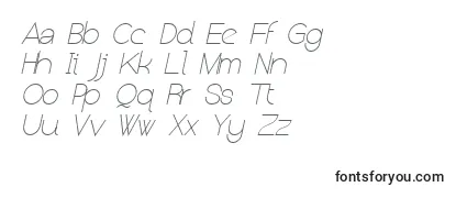 NolicenseKeraterultralightitalic Font