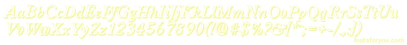 WorcestershadowItalic Font – Yellow Fonts