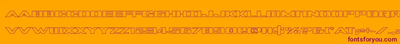 More about Tigersharkoutline Font Tigersharkoutline Font – Purple Fonts on Orange Background
