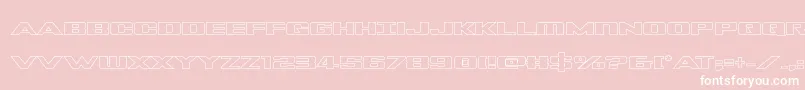 Tigersharkoutline Font – White Fonts on Pink Background