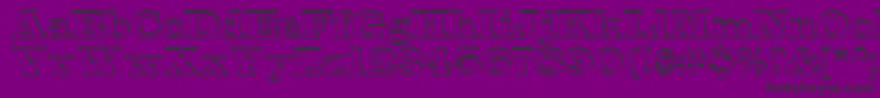 フォントALatinosh – 紫の背景に黒い文字