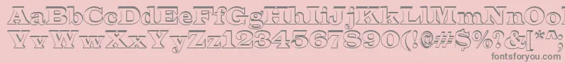 Шрифт ALatinosh – серые шрифты на розовом фоне