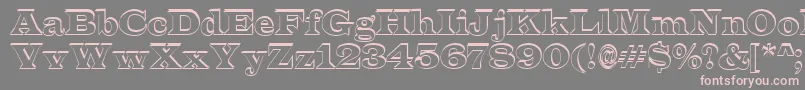 ALatinosh-Schriftart – Rosa Schriften auf grauem Hintergrund