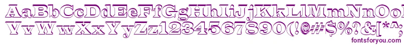 ALatinosh Font – Purple Fonts on White Background
