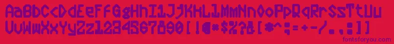 Plasmaticink Font – Purple Fonts on Red Background