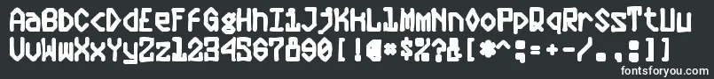 Plasmaticink-fontti – valkoiset fontit mustalla taustalla