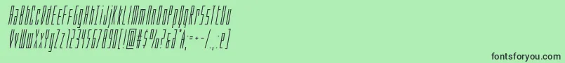 Phantaconcompactital Font – Black Fonts on Green Background
