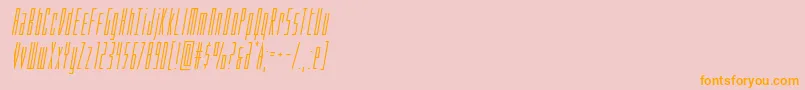 Phantaconcompactital Font – Orange Fonts on Pink Background
