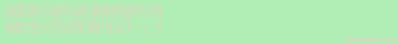fuente Phantaconcompactital – Fuentes Rosadas Sobre Fondo Verde