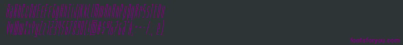 Phantaconcompactital Font – Purple Fonts on Black Background