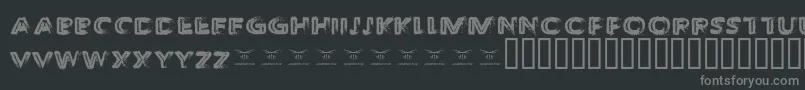 ThedecompozedRegular Font – Gray Fonts on Black Background