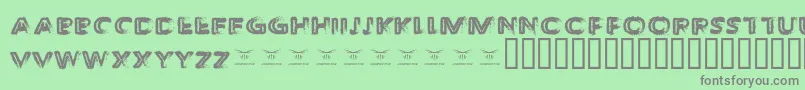 ThedecompozedRegular Font – Gray Fonts on Green Background