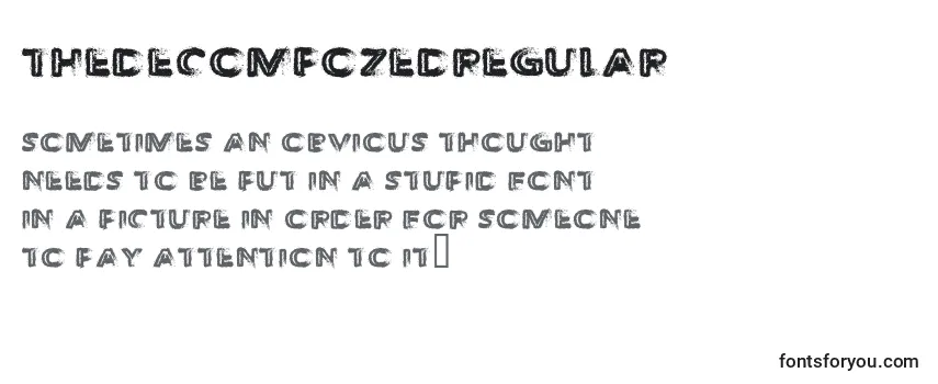 ThedecompozedRegular Font