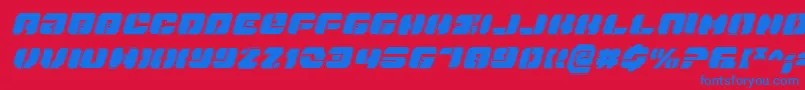 Danstargatepi Font – Blue Fonts on Red Background