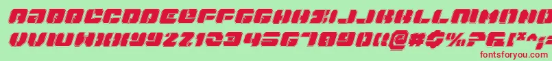 Danstargatepi Font – Red Fonts on Green Background