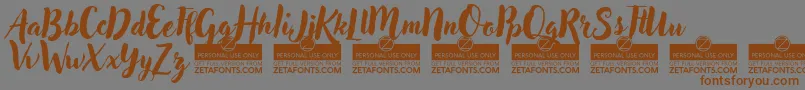 AdleryProTrial Font – Brown Fonts on Gray Background