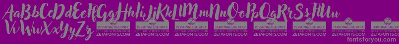 AdleryProTrial Font – Gray Fonts on Purple Background