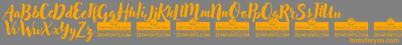 AdleryProTrial Font – Orange Fonts on Gray Background