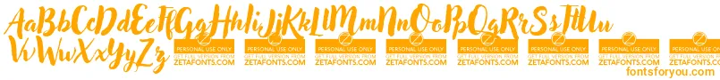 AdleryProTrial Font – Orange Fonts on White Background