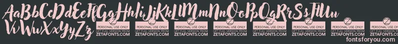 AdleryProTrial Font – Pink Fonts on Black Background