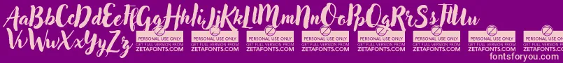 AdleryProTrial Font – Pink Fonts on Purple Background