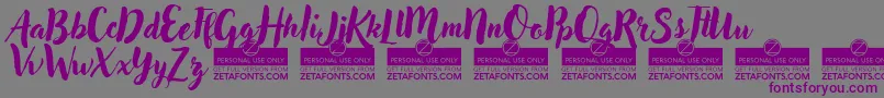 AdleryProTrial Font – Purple Fonts on Gray Background