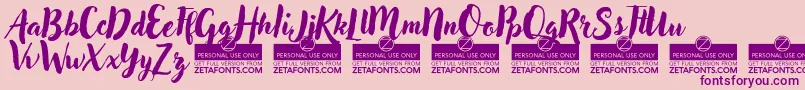 AdleryProTrial Font – Purple Fonts on Pink Background