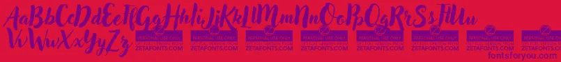 AdleryProTrial Font – Purple Fonts on Red Background