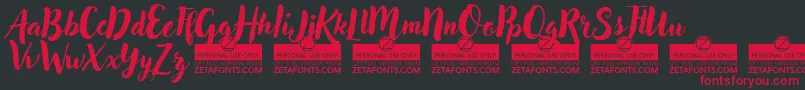 AdleryProTrial Font – Red Fonts on Black Background