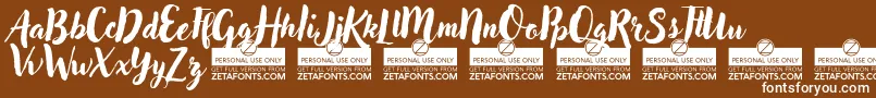 AdleryProTrial Font – White Fonts on Brown Background