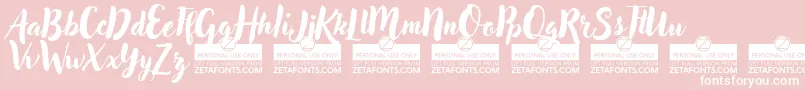 AdleryProTrial Font – White Fonts on Pink Background