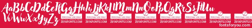 AdleryProTrial Font – White Fonts on Red Background