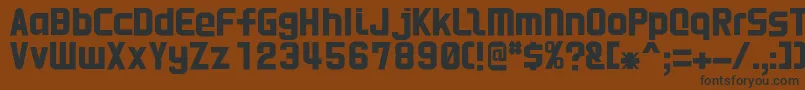 Hnkani Font – Black Fonts on Brown Background