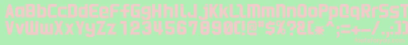 Hnkani Font – Pink Fonts on Green Background