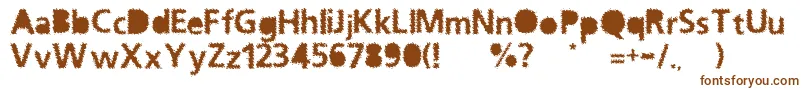 OceanNormal Font – Brown Fonts on White Background