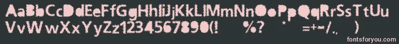 OceanNormal Font – Pink Fonts on Black Background