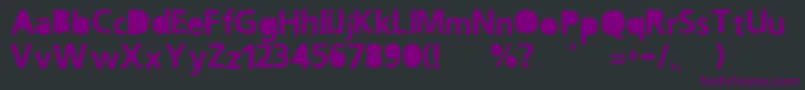 OceanNormal-Schriftart – Violette Schriften auf schwarzem Hintergrund