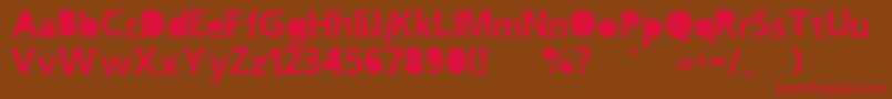 OceanNormal Font – Red Fonts on Brown Background