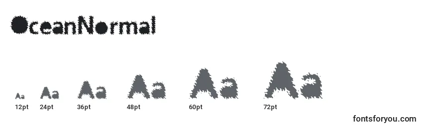 OceanNormal Font Sizes