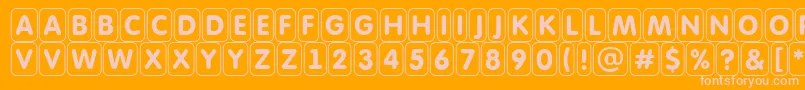 AFuturaroundttlcmdfr Font – Pink Fonts on Orange Background
