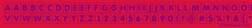 AFuturaroundttlcmdfr Font – Purple Fonts on Red Background