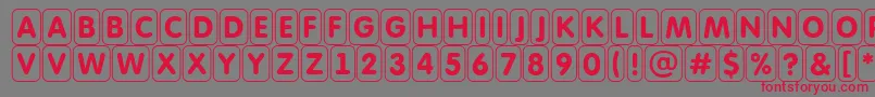 AFuturaroundttlcmdfr Font – Red Fonts on Gray Background