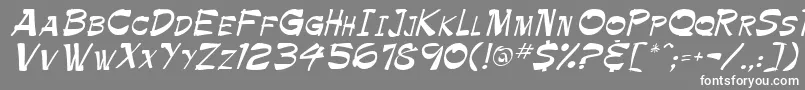 More about PamelaRegular Font PamelaRegular Font – White Fonts on Gray Background