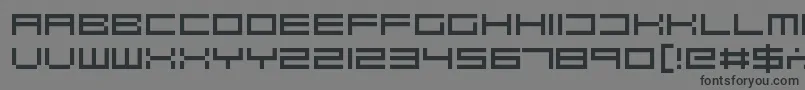 Robotastic Font – Black Fonts on Gray Background