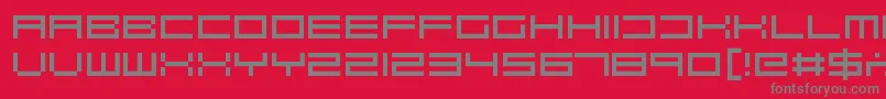Police Robotastic – polices grises sur fond rouge