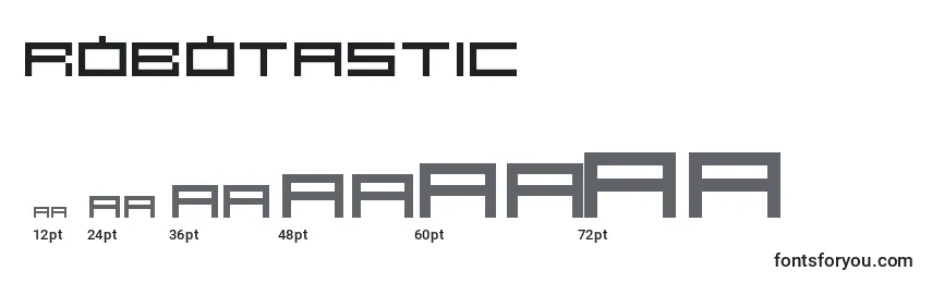 Robotastic Font Sizes