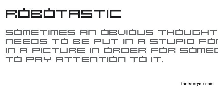 Review of the Robotastic Font